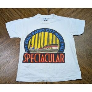 Vintage 90s Spectacular by Brockum Musical T-Shirt Kids Yourh Single Stitch USA